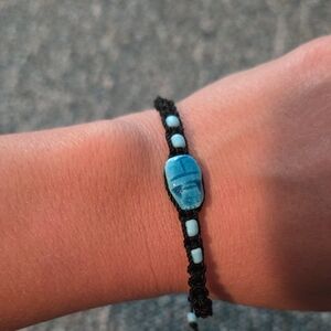 Macrame Scarab Bracelet